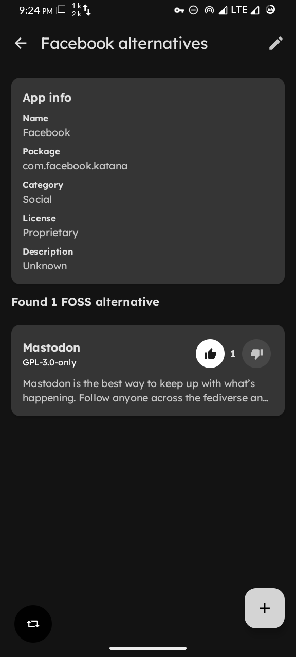 Screenshot 1 of LibreFind — opens full size