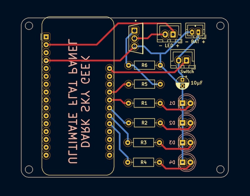 Copper traces layout