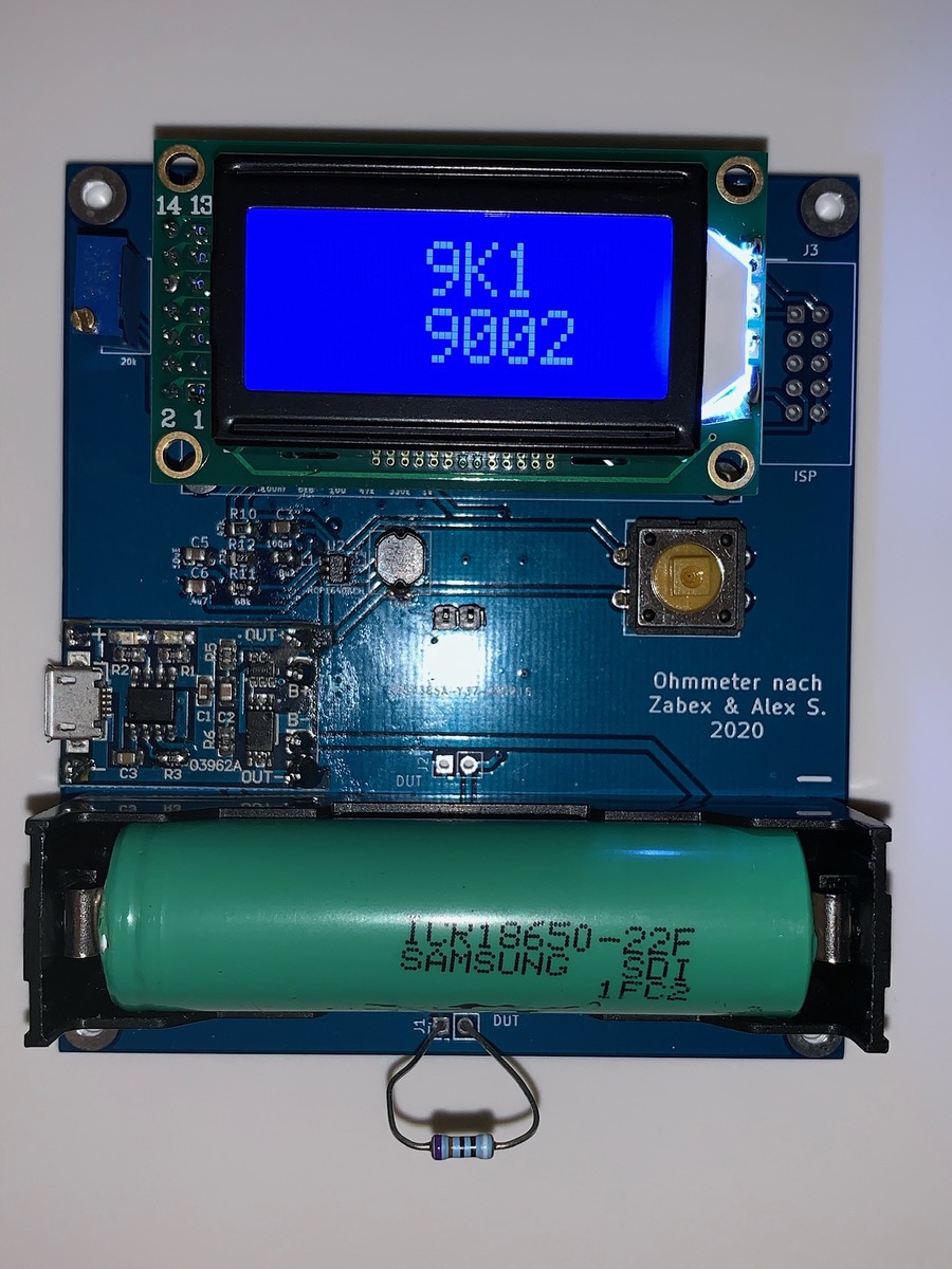 Ohmmeter-Zabex, from the project README