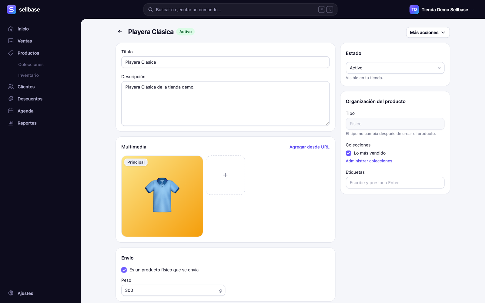 Product editor