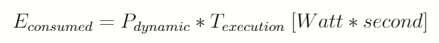 Energy equation for CPU