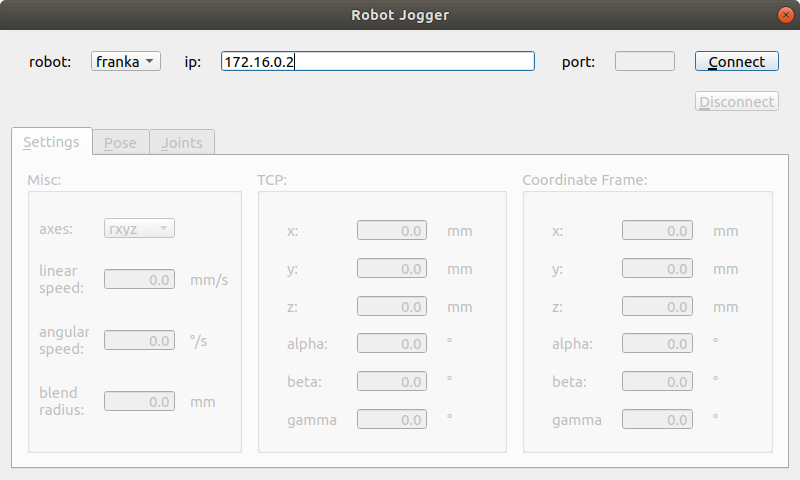 Image - Connecting the jogger to the robot