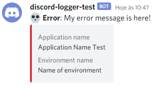 Error message