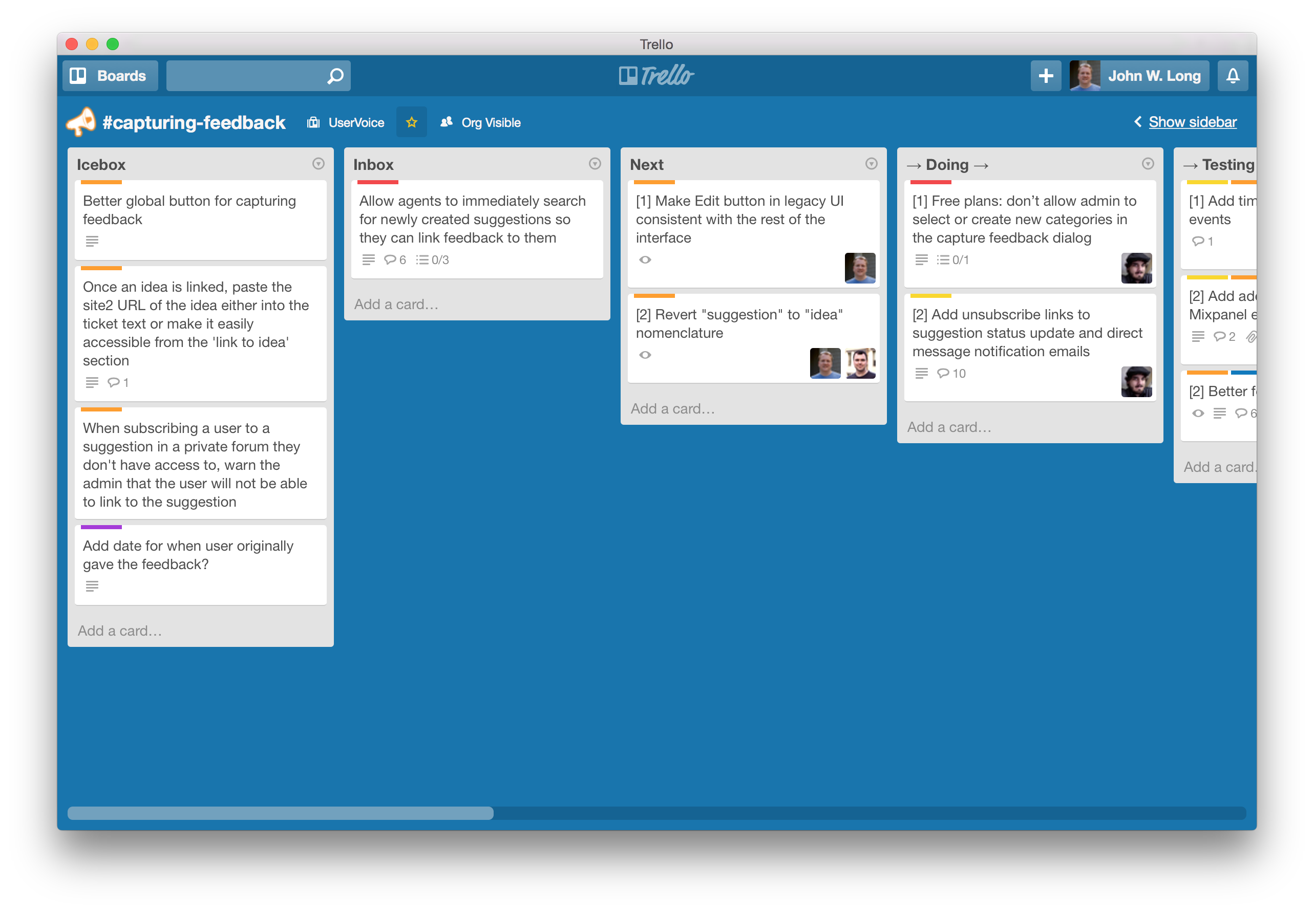 TrelloApp screenshot 1