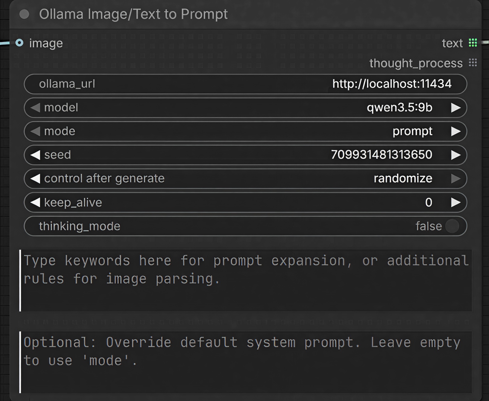 Ollama Node Configuration
