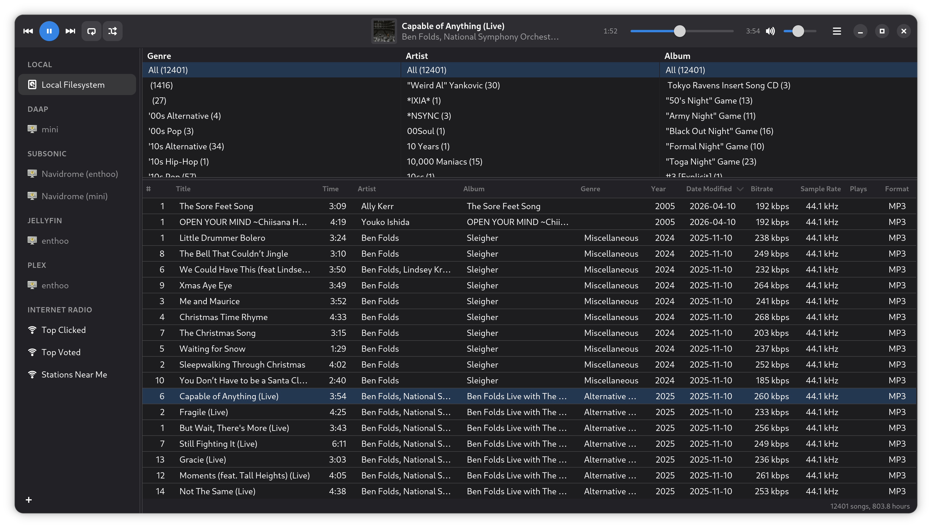 Tributary Main Interface