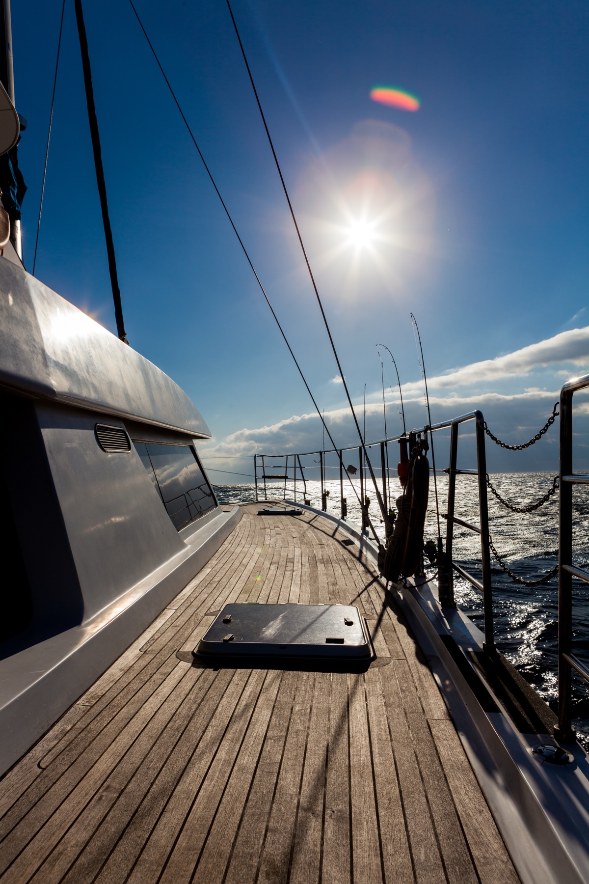 Grande Bleu yacht interior lounge