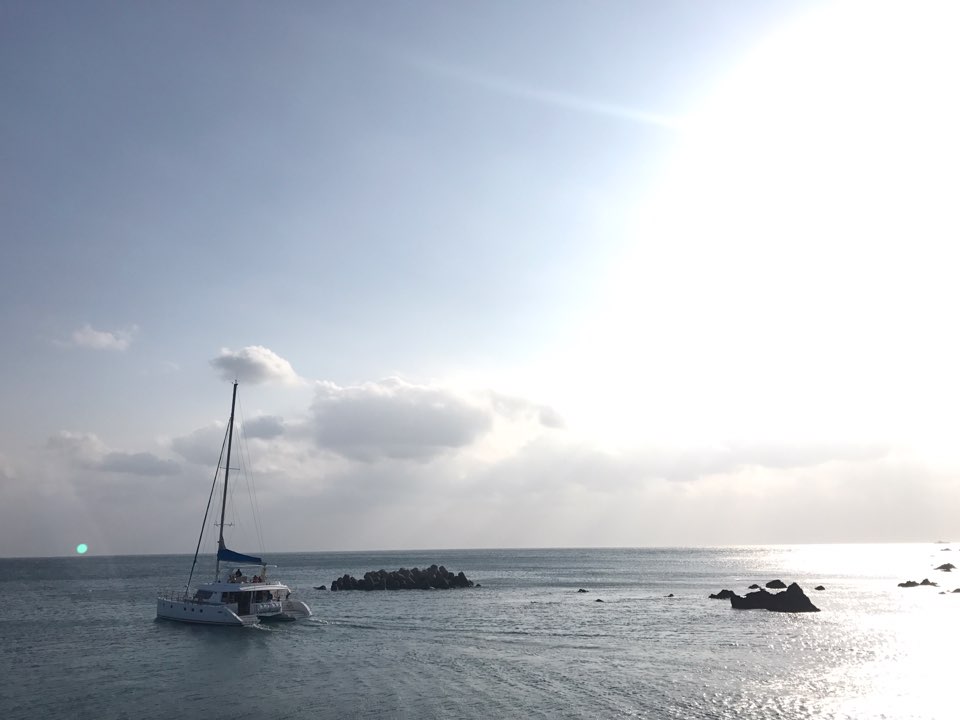Grande Bleu Jeju sunset sailing