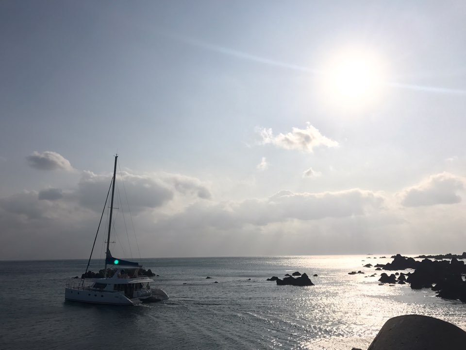 Grande Bleu Jeju sunset sailing
