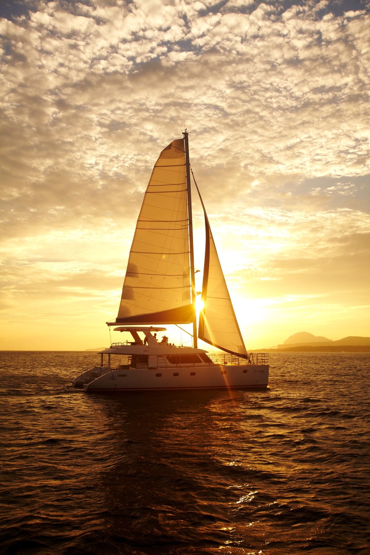 Jeju sailing yacht and coastline