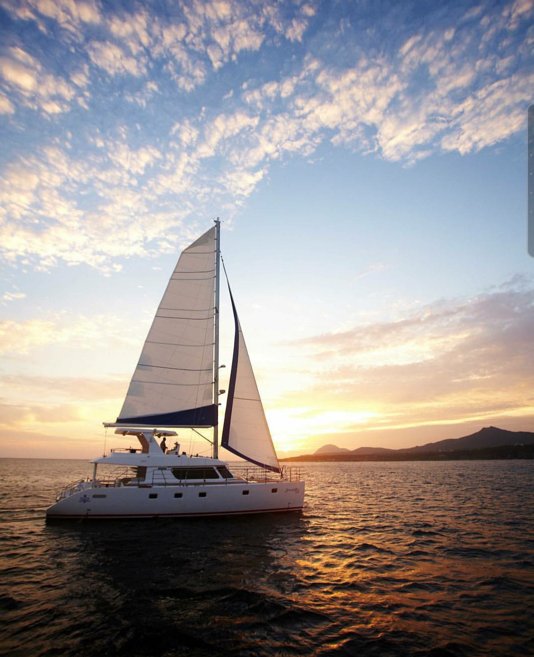 Jeju sailing yacht and coastline