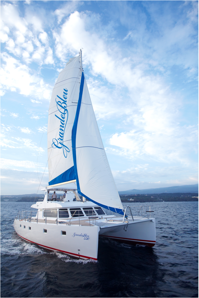 Jeju sailing yacht and coastline
