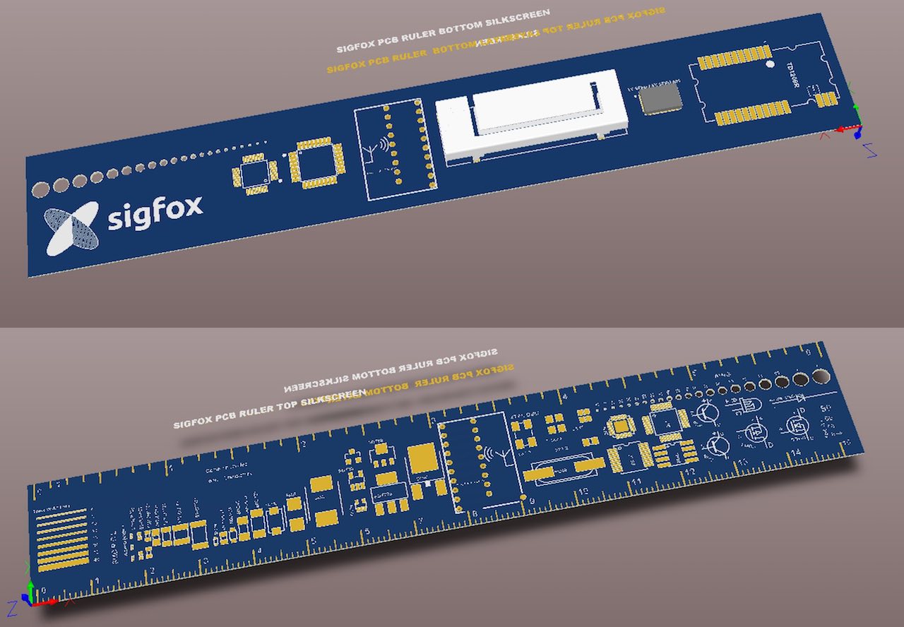 3D render of PCB