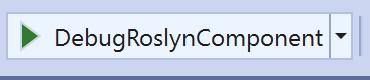 DebugRoslynComponent debug target inside Visual Studio 2019