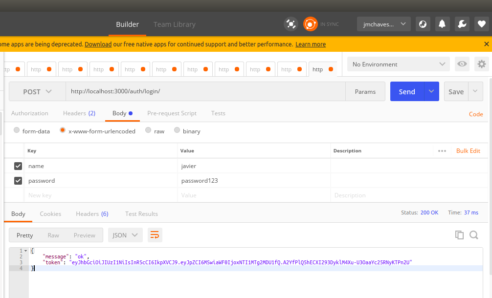 Node Passport Jwt Example App