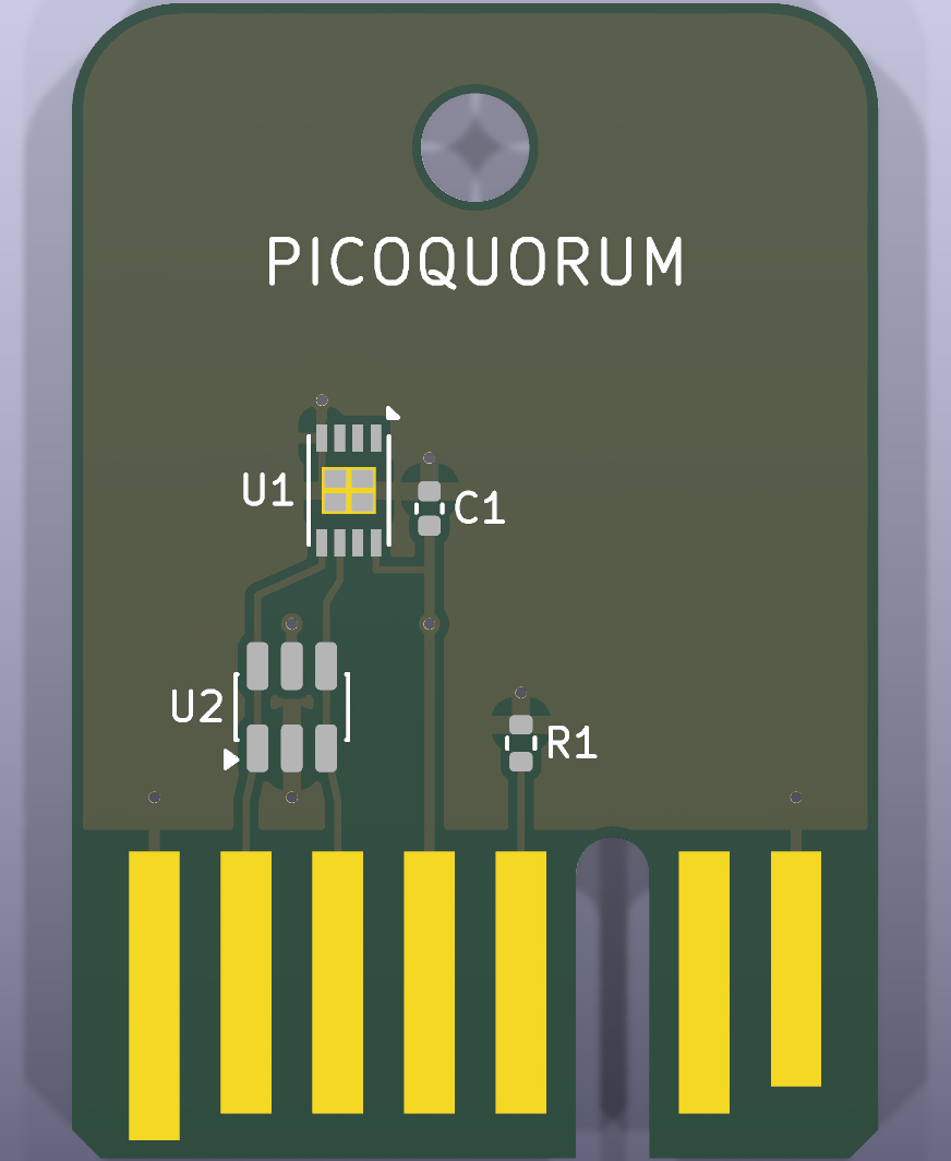 PicoQuorum key, proposal D: pogo pads and magnets, from the project README