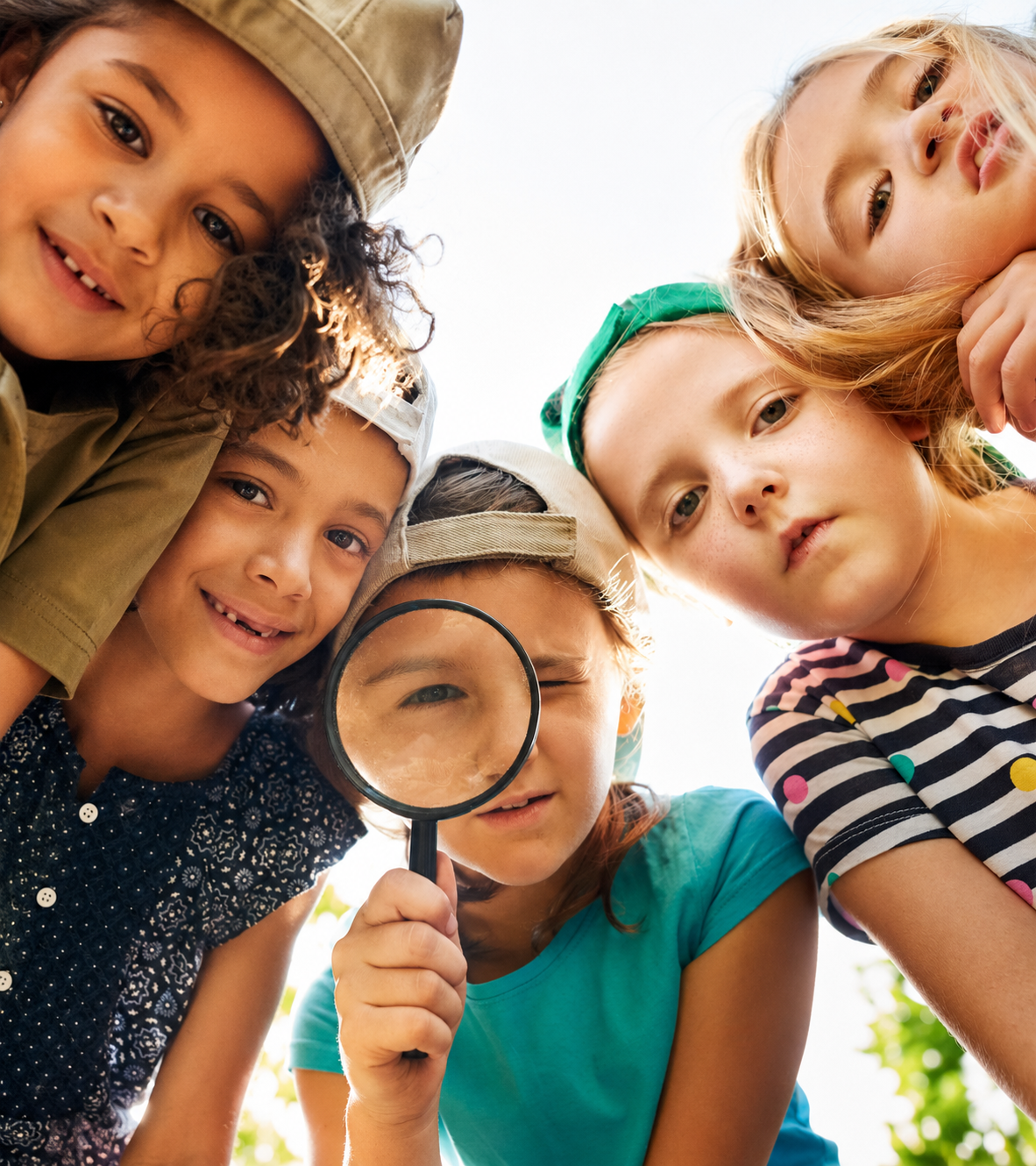 Kids exploring and learning