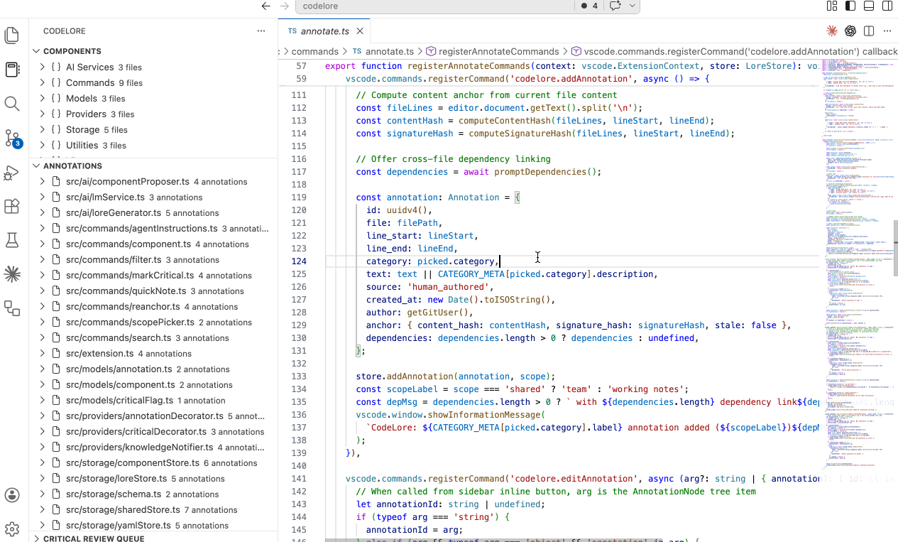 CodeLore demo