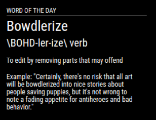 Screenshot of Word of the Day Module