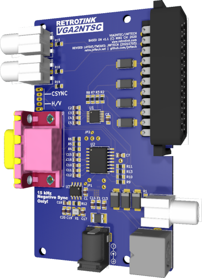 Vga2ntsc, from the project README