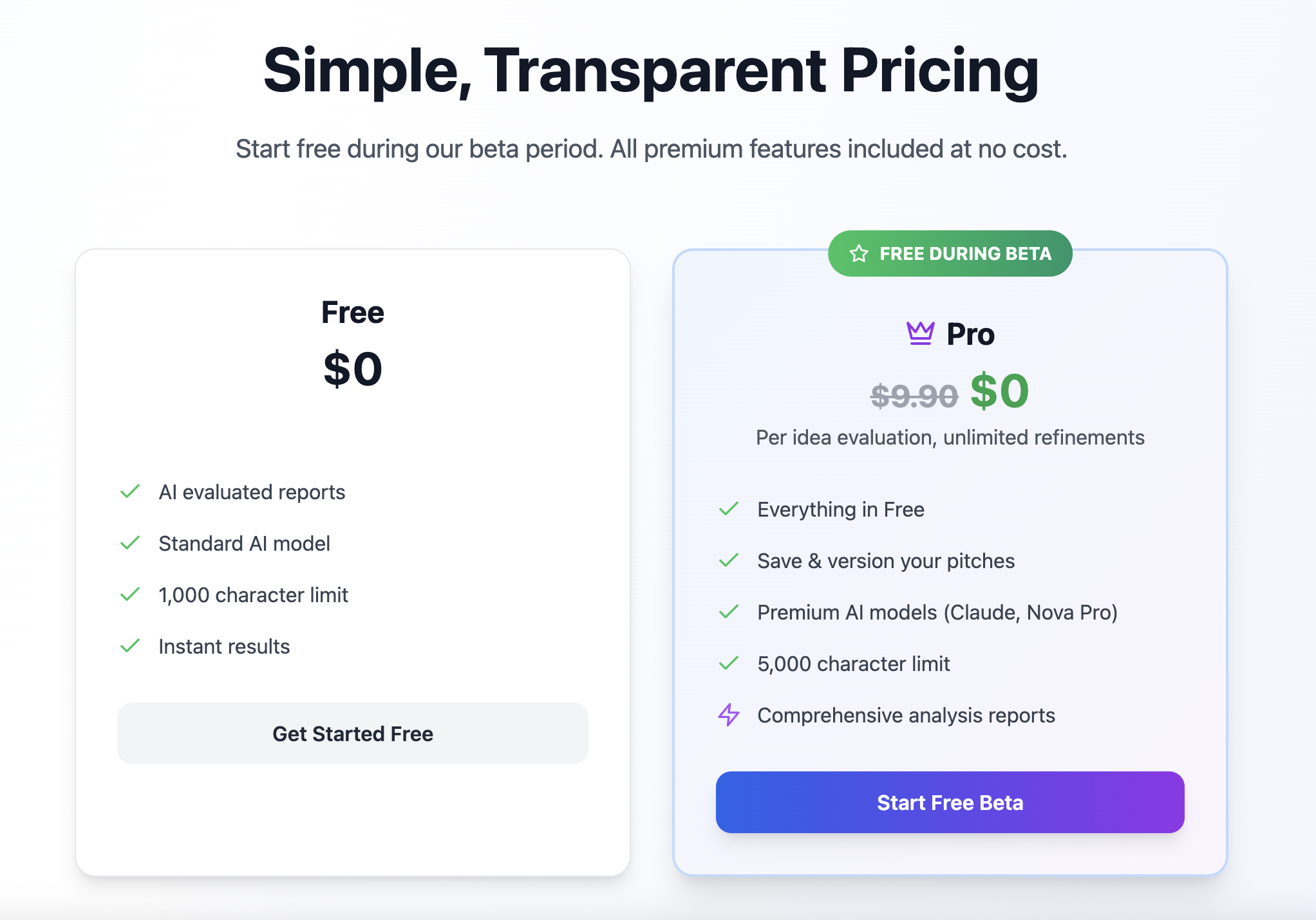 pricing