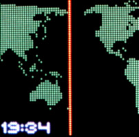 World Map Clockface
