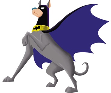 bat dog cartoon