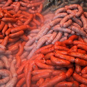 raw sausages