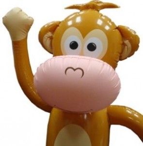 inflatable monkey