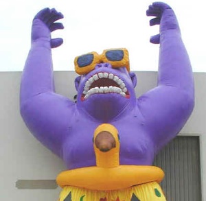 huge purple gorilla