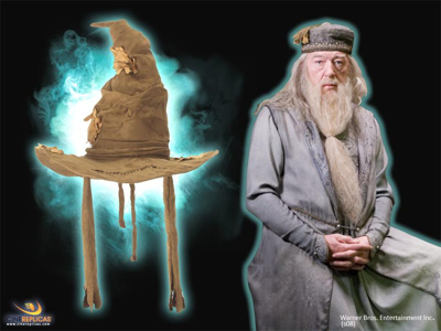 sorting hat dumbledore