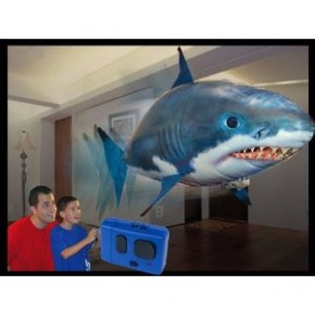 Remote control inflatable flying shark