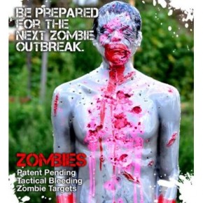 Lifesize bleeding zombie target