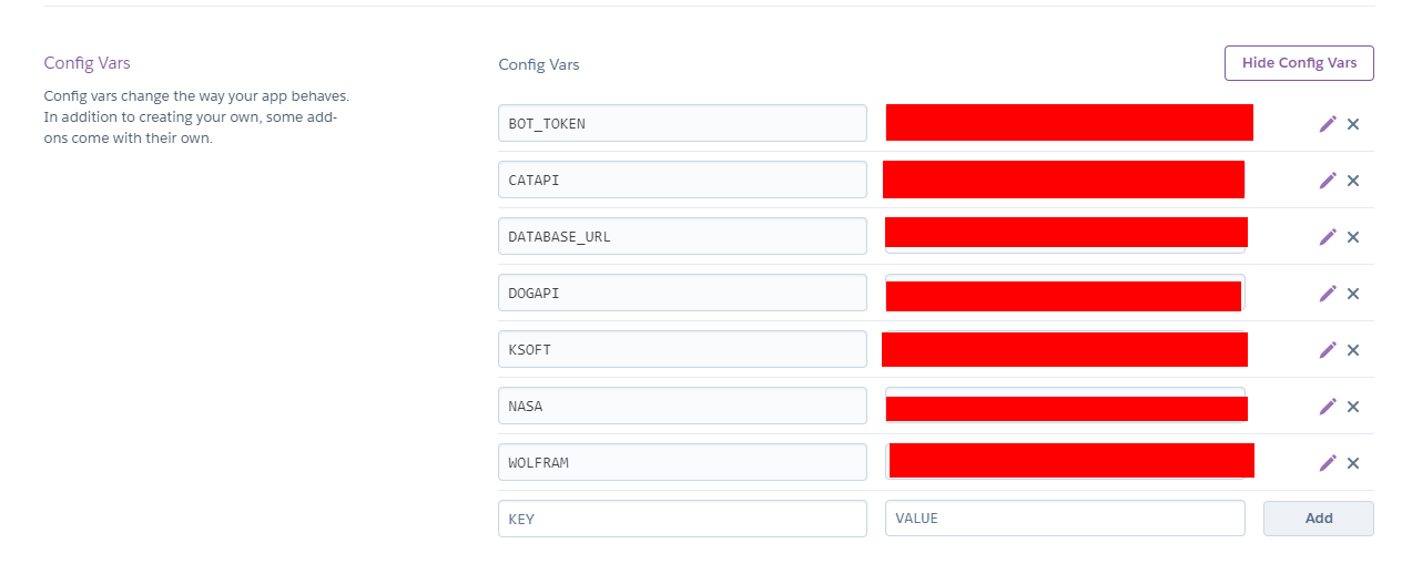 KEY config