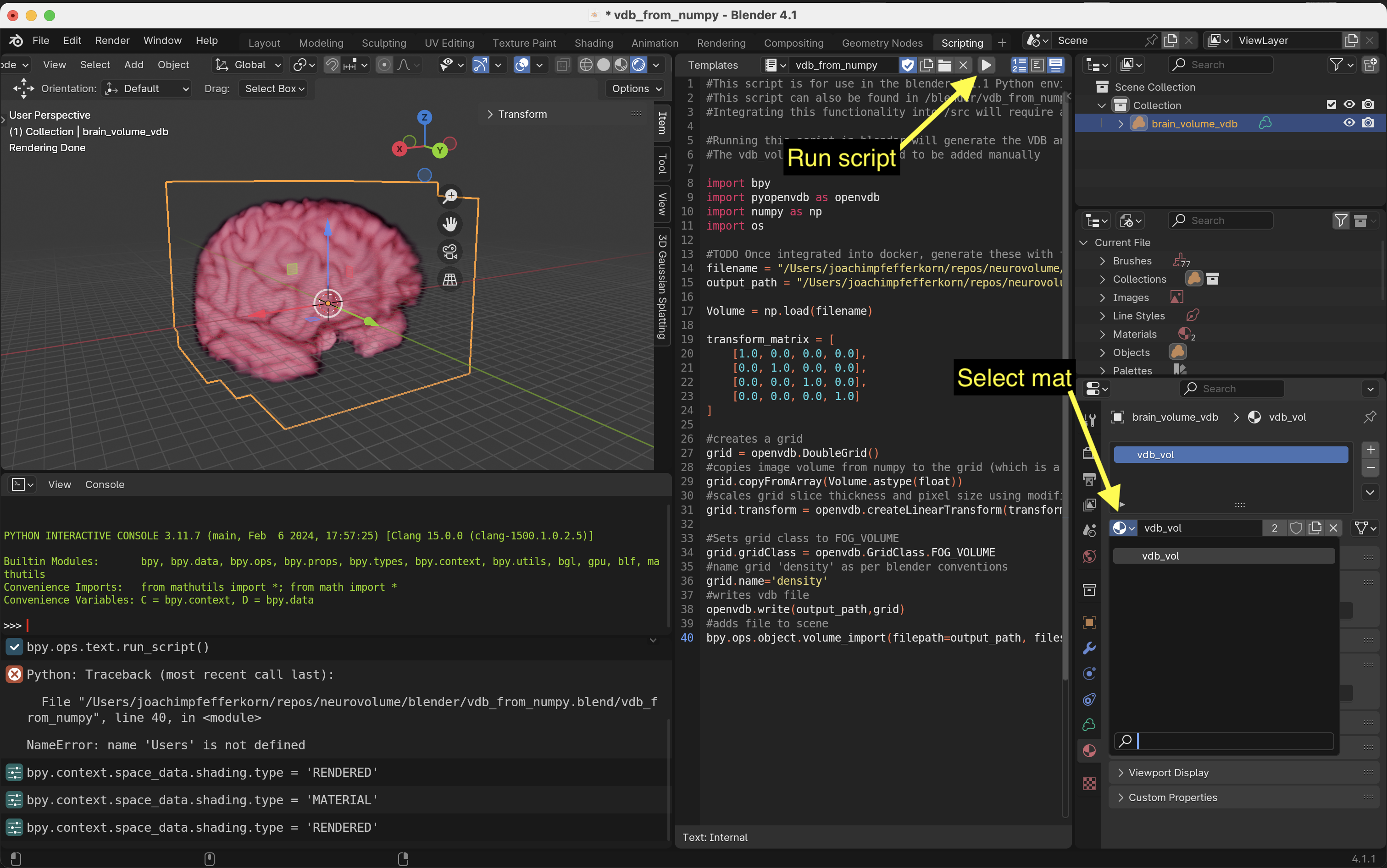 Blender Instructions