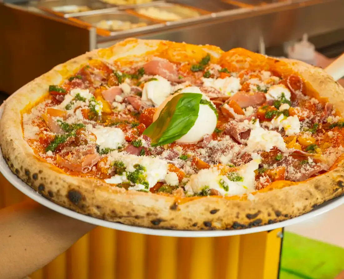 Pizza napolitana de Mano a Mano Valencia