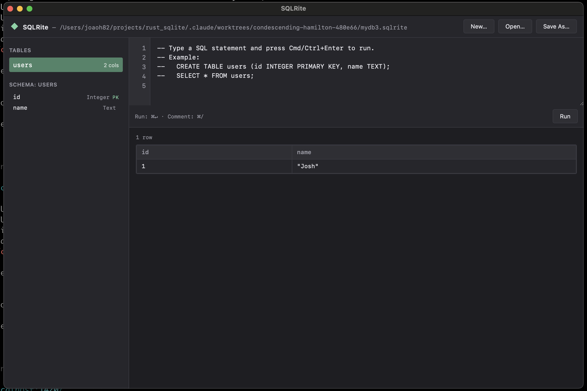 SQLRite Desktop