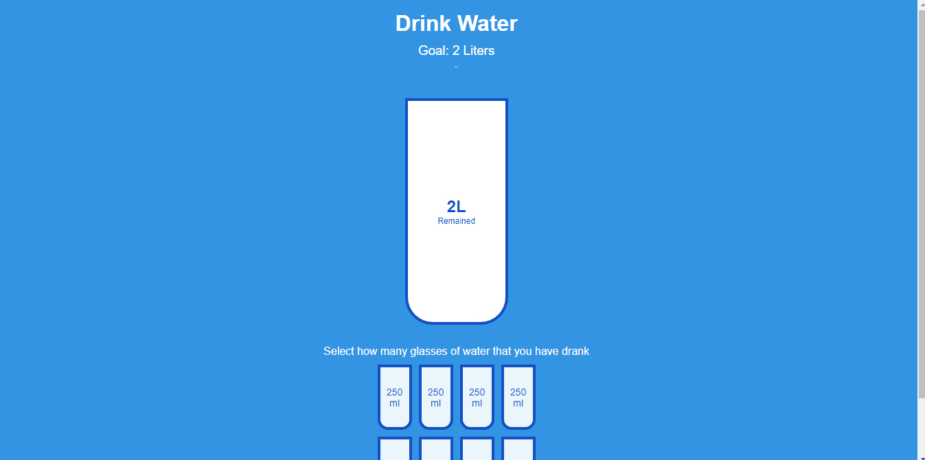 Projeto do dia 16 - Drink Water