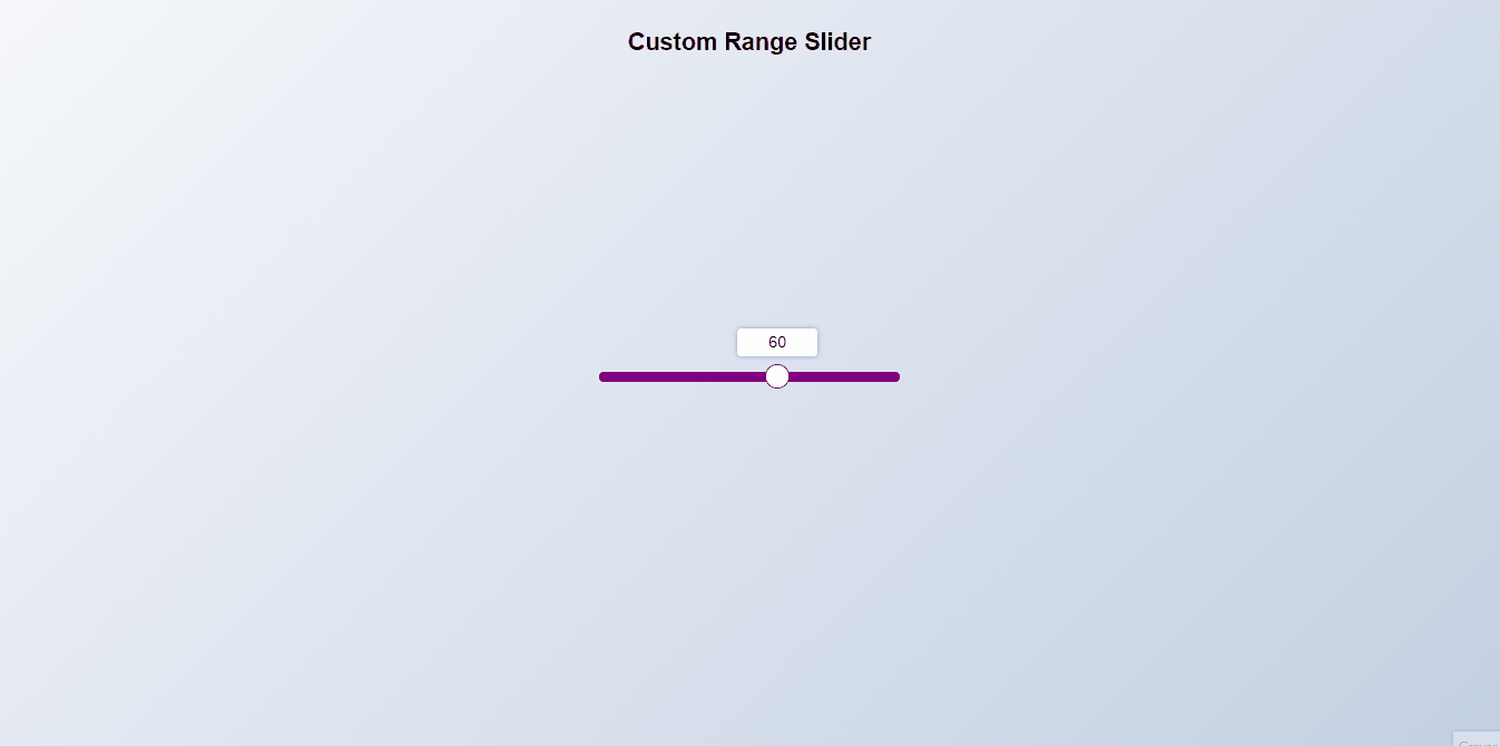 Projeto do dia 44 - Custom Range Slider