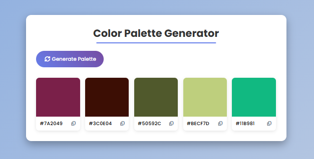 Color Palette Generator