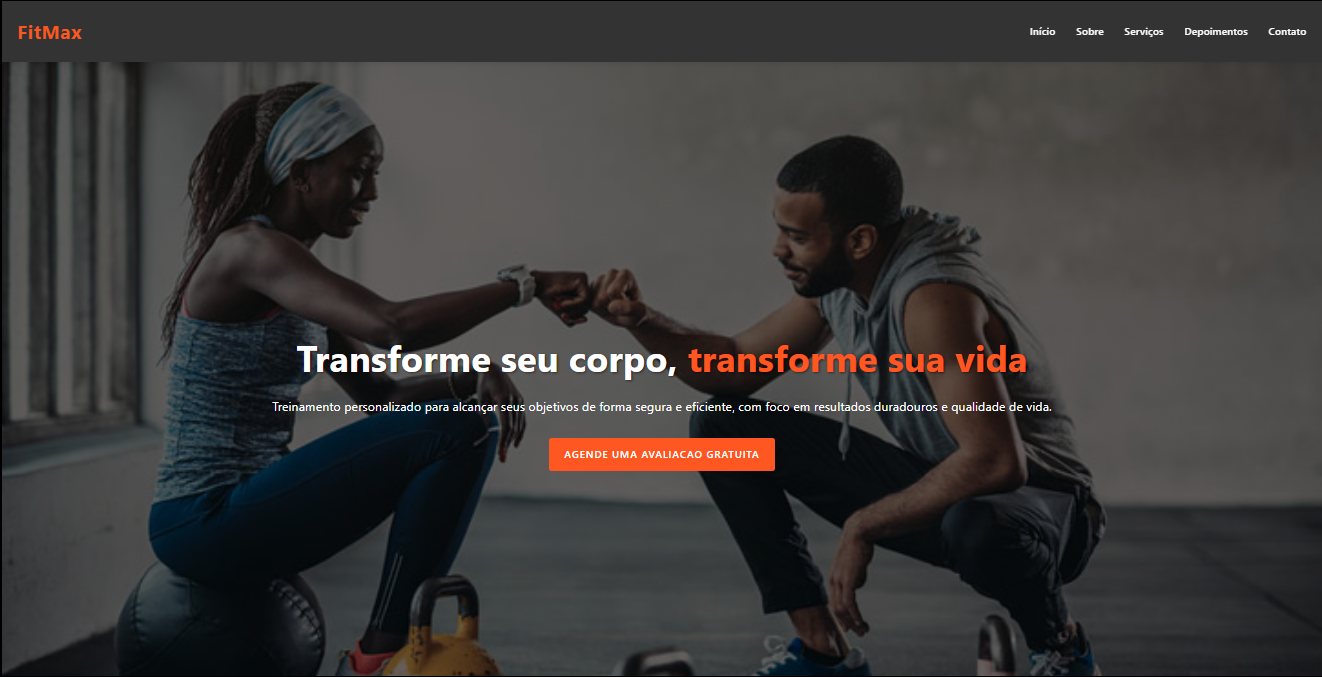 FitMax Landing Page