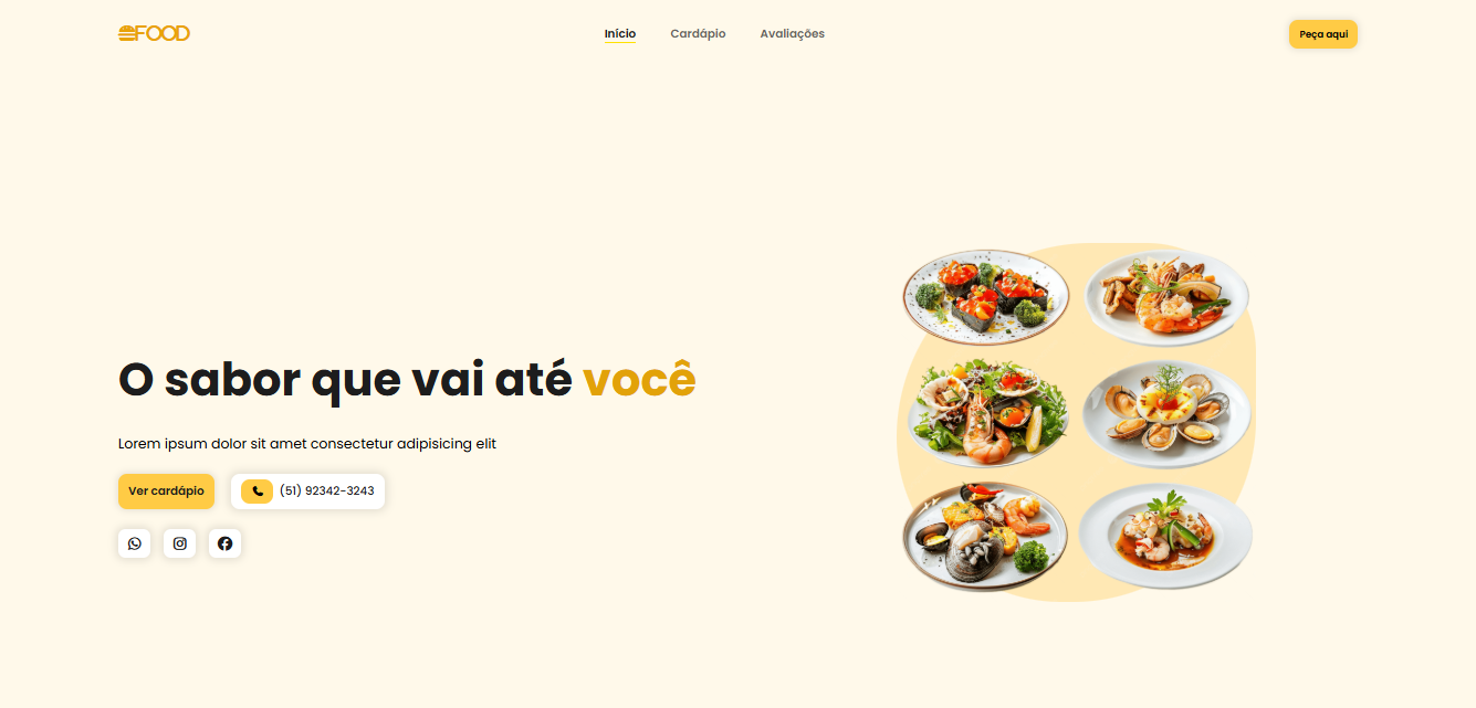 Food Landing Page
