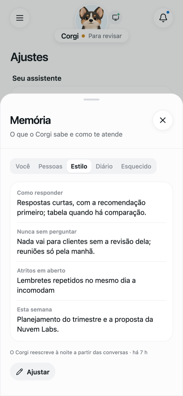 Memória: como te atendo