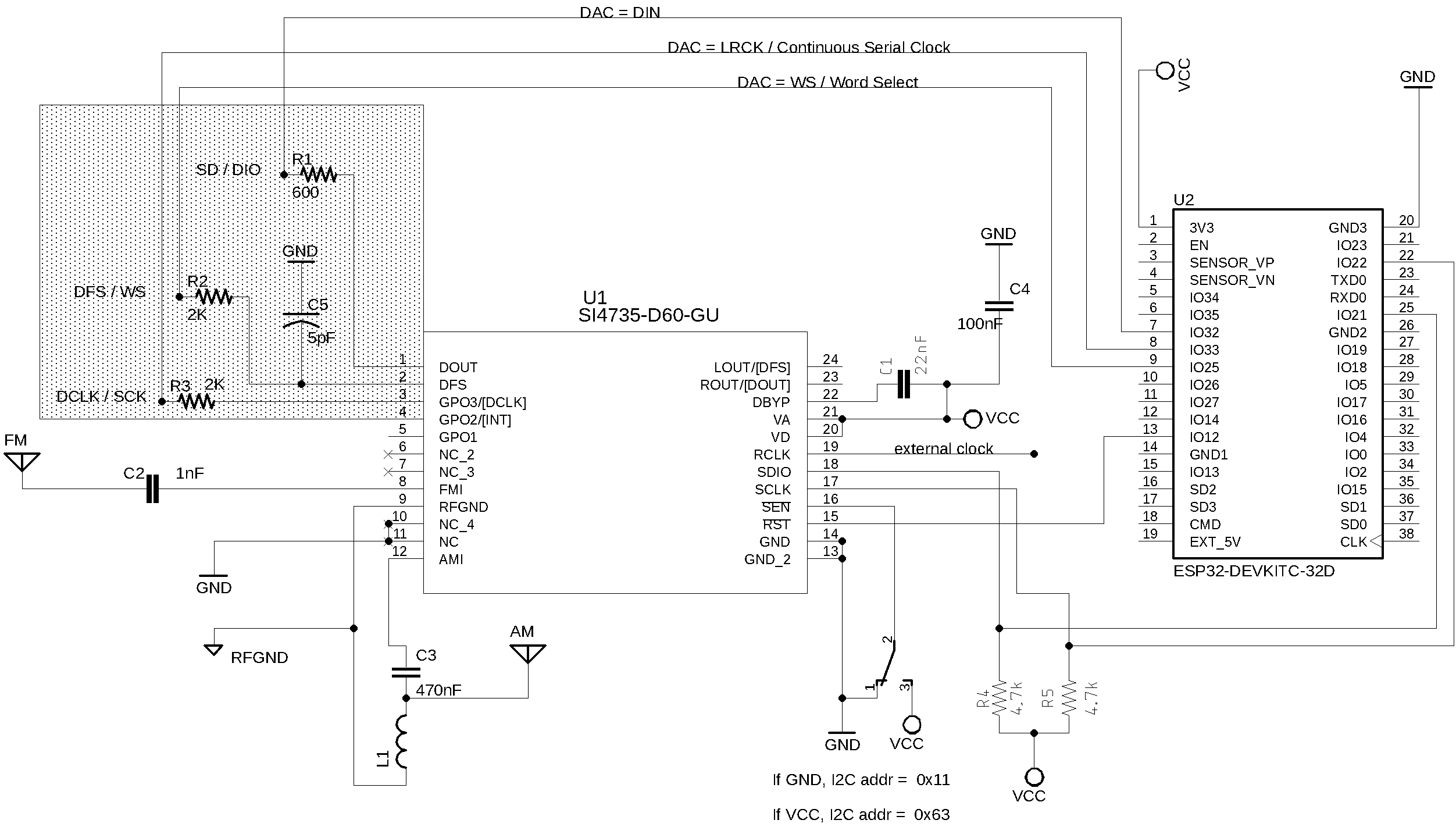 SI473X and external active crystal oscillator or signal generator