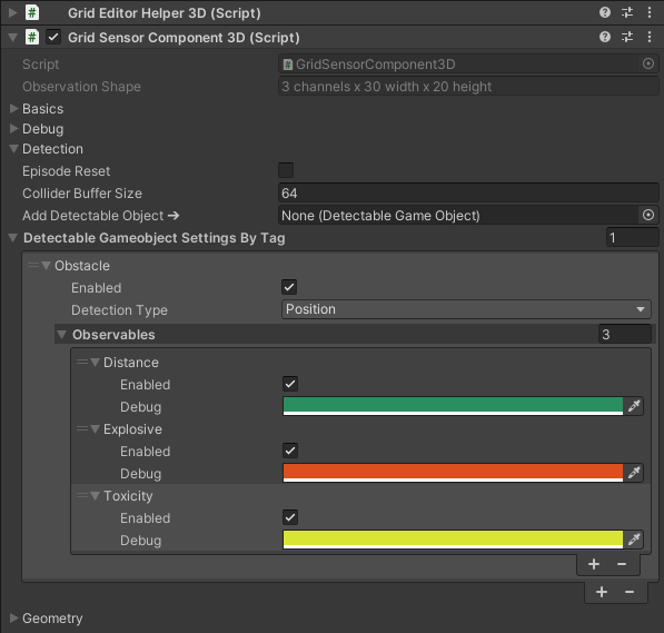 Detection Inspector Settings