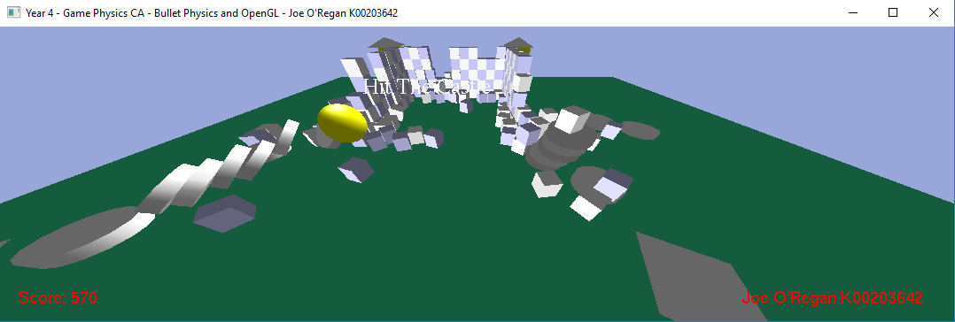 Screenshot 5: Castle walls destroyed by exploding ball