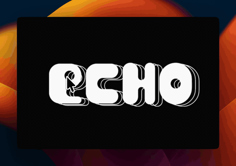 EchoText demo