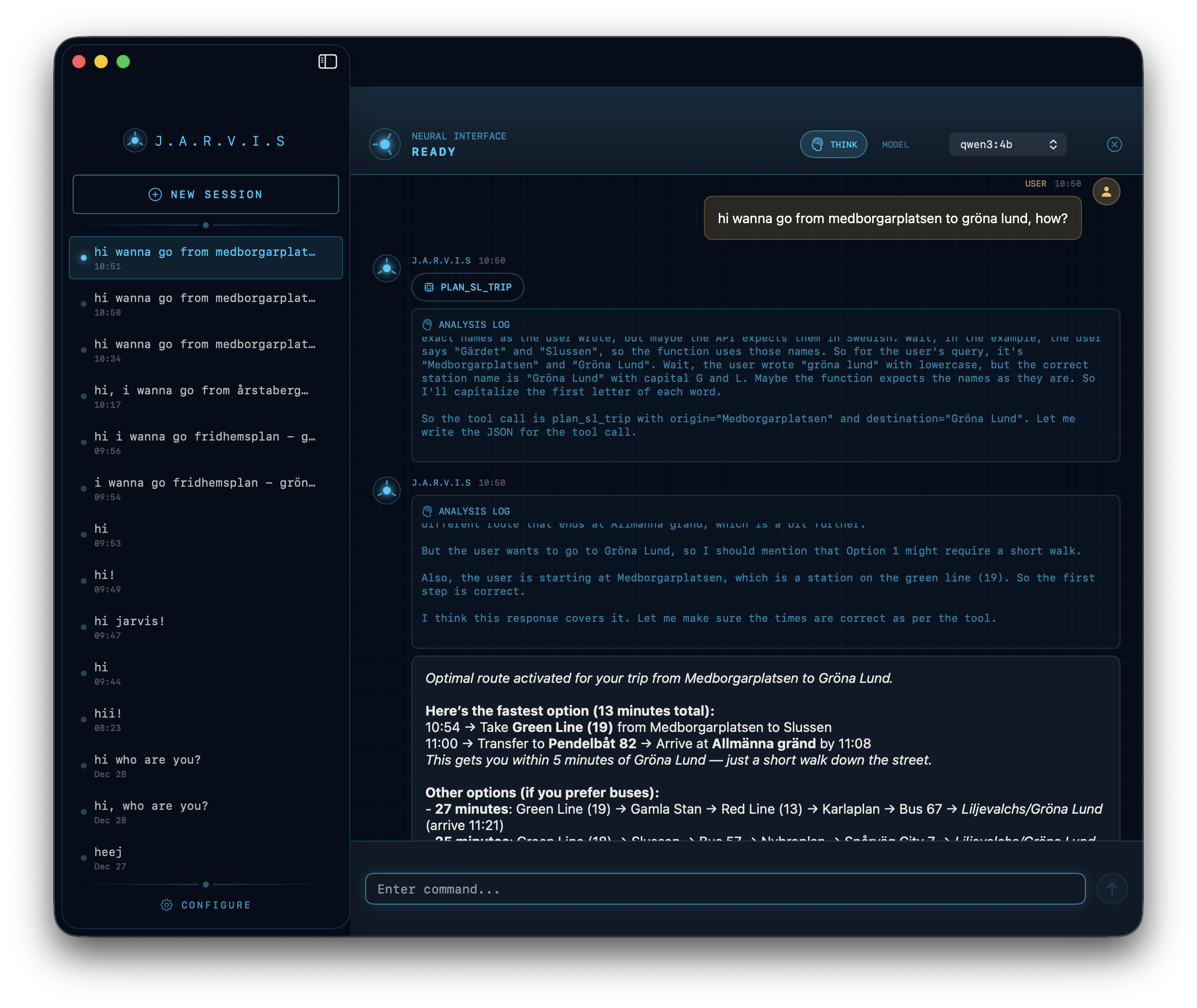 J.A.R.V.I.S screenshot