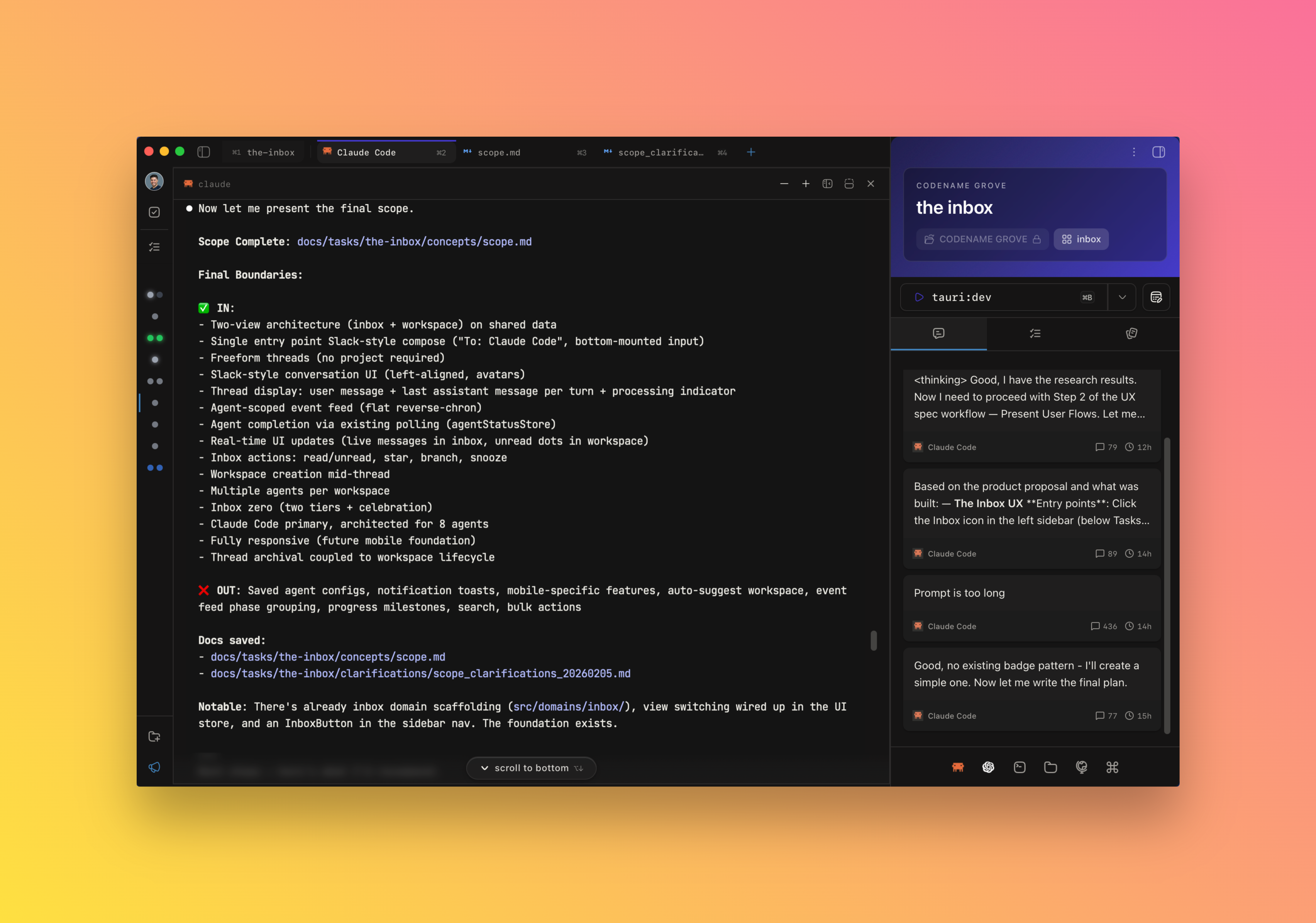SPECTRE Scope workflow