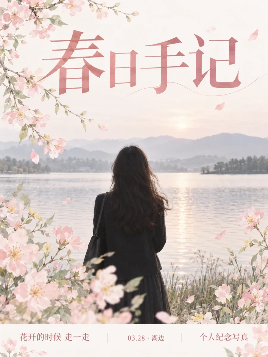 摄影与花境拼贴样例